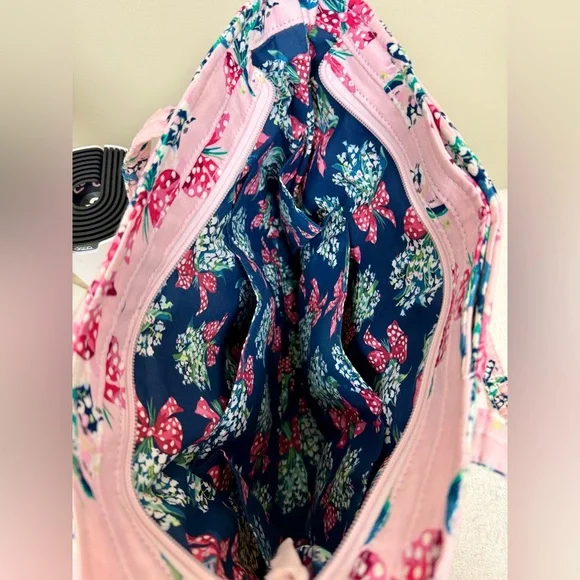Vera Bradley Pink Quilted Floral Tote - Picture 5 of 5